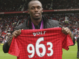 Usain Bolt na Old Trafford