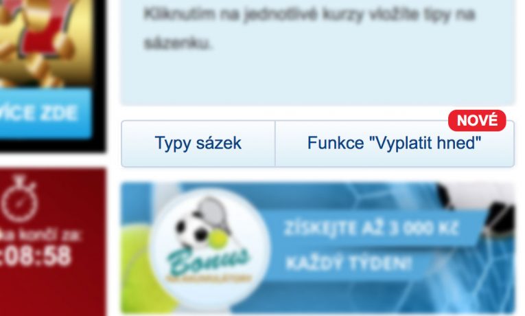 Sportingbet nabízí novou funkci "Vyplatit hned"