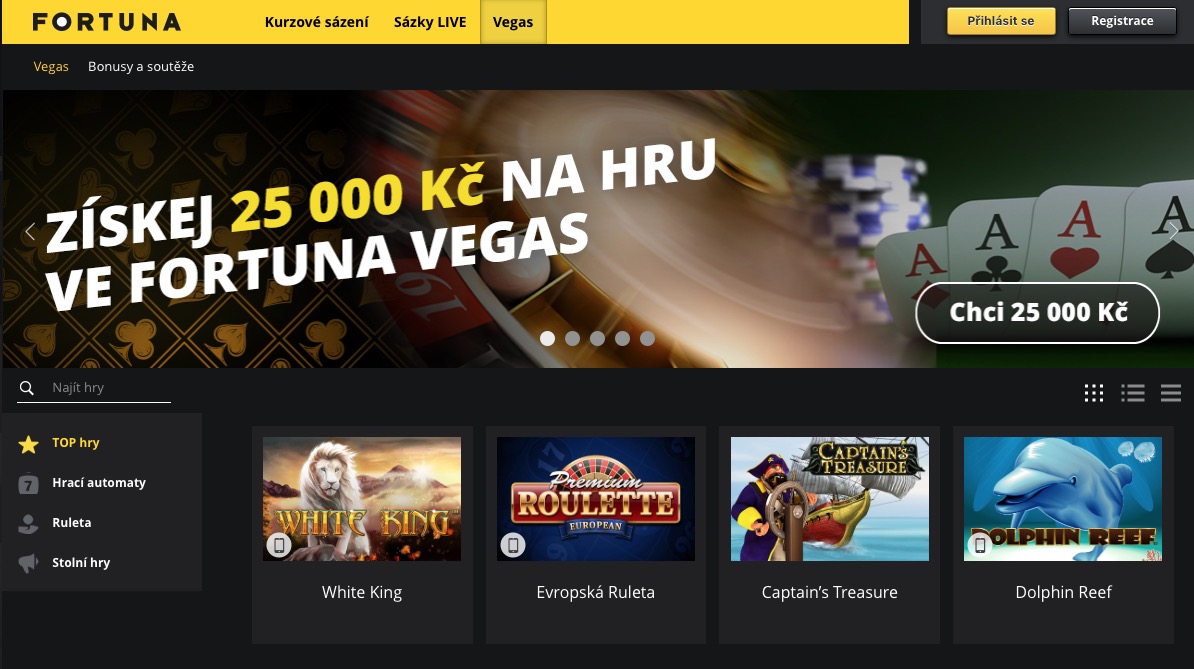 Fortuna má online casino