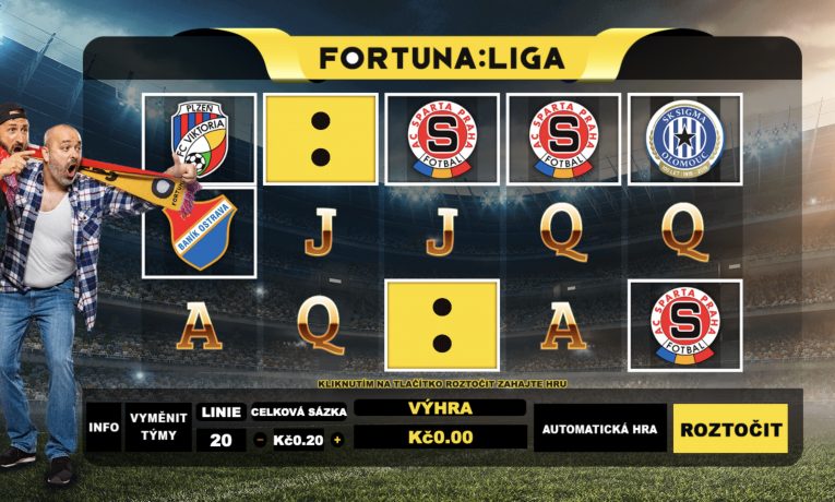 Fortuna rozdává 100 Kč na nový výherní automat z prostředí Fortuna:Ligy!