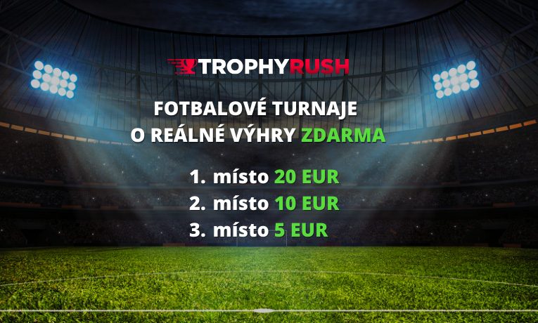 TrophyRush - fotbalové turnaje o reálné výhry zdarma!